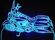 2008 Road King Motorcycle Acrylic Lighted Edge Lit LED Sign / Light Up Plaque Full Size Made in USA
