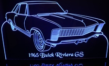 1965 Buick Riviera GS Acrylic Lighted Edge Lit LED Car Sign / Light Up Plaque