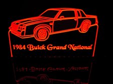 1964 Buick Grand National Acrylic Lighted Edge Lit LED Sign / Light Up Plaque Full Size Made in USA