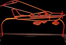 Airplane Plane Acrylic Lighted Edge Lit LED Sign / Light Up Plaque Full Size Made in USA