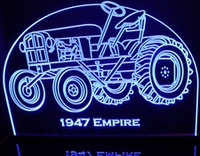 1947 Emp Tractor Farm Equipment Acrylic Lighted Edge Lit LED Sign / Light Up Plaque Full Size Made in USA
