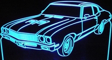 1972 Skylark Acrylic Lighted Edge Lit LED Sign / Light Up Plaque Full Size Made in USA
