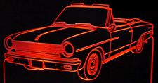 1964 Rambler Convertible Acrylic Lighted Edge Lit LED Sign / Light Up Plaque Full Size Made in USA