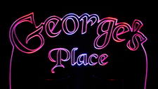 George's Georges Place Room Den Office (add your own name) Acrylic Lighted Edge Lit LED Sign / Light Up Plaque Full Size Made in USA