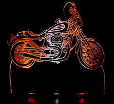 2003 Sportster Motorcycle Acrylic Lighted Edge Lit Bike LED Sign / Light Up Plaque