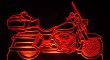 2011 Road King Motorcycle Acrylic Lighted Edge Lit LED Bike Sign / Light Up Plaque