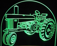 1961 1960 John Deere Tractor 630 Acrylic Lighted Edge Lit LED Sign / Light Up Plaque Full Size Made in USA