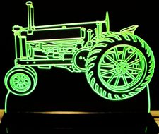 1936 John Deere A Tractor Acrylic Lighted Edge Lit LED Sign / Light Up Plaque Full Size Made in USA
