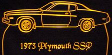 1973 Satellite Sebring SSP Acrylic Lighted Edge Lit LED Sign / Light Up Plaque Full Size Made in USA