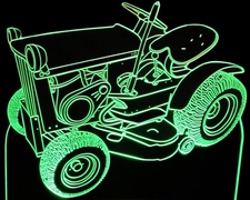 1967 Lawn Mower Tractor John Deere 110 Acrylic Lighted Edge Lit LED Sign / Light Up Plaque Full Size Made in USA