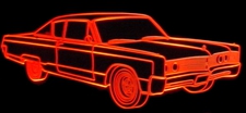 1967 Chrysler 300 Acrylic Lighted Edge Lit LED Car Sign / Light Up Plaque