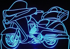 2008 Victory Vision Motorcycle Bike Acrylic Lighted Edge Lit LED Sign / Light Up Plaque Full Size Made in USA