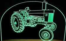 Tractor John Deere 730 Acrylic Lighted Edge Lit LED Sign / Light Up Plaque Full Size Made in USA