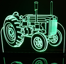 Tractor John Deere JD Acrylic Lighted Edge Lit LED Sign / Light Up Plaque Full Size Made in USA