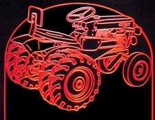 1961 Tractor Acrylic Lighted Edge Lit LED Farm Equipment Mower Sign / Light Up Plaque
