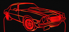 1974 Camaro Acrylic Lighted Edge Lit LED Sign / Light Up Plaque Full Size Made in USA