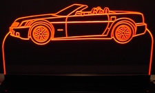 2007 XLR Convertible Cadillac Acrylic Lighted Edge Lit LED Sign / Light Up Plaque Full Size Made in USA