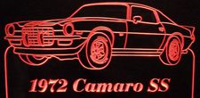 1972 Camaro SS Z28 Acrylic Lighted Edge Lit LED Sign / Light Up Plaque Full Size Made in USA