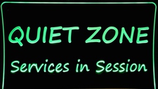 Quiet Zone Acrylic Lighted Edge Lit LED Business Logo Advertising Sign / Light Up Plaque
