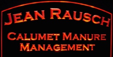 Rausch Business Advertising Logo Desk Sign Acrylic Lighted Edge Lit LED / Light Up Plaque