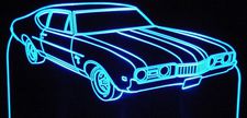 1968 Olds Cutlass S Acrylic Lighted Edge Lit LED Sign / Light Up Plaque Full Size Made in USA