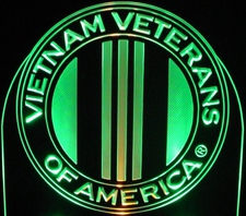 Vietnam Veterans War Memorial National America Acrylic Lighted Edge Lit LED Sign / Light Up Plaque Full Size Made in USA
