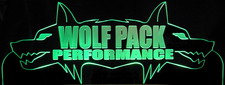 Wolf Business Company Logo Advertising Trophy Award Acrylic Lighted Edge Lit LED Sign / Light Up Plaque Full Size Made in USA