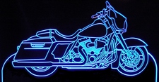 2011 Street Glide Motorcycle Acrylic Lighted Edge Lit LED Sign / Light Up Plaque Full Size Made in USA