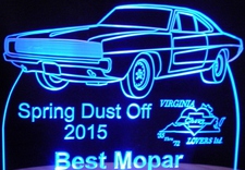 Spring Dust Off Best Mopar Acrylic Lighted Edge Lit LED Sign / Light Up Plaque Full Size Made in USA