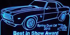 Spring Dust Off Best In Show Acrylic Lighted Edge Lit LED Sign / Light Up Plaque Full Size Made in USA