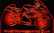 Trophy Award Motorcycle Alamo Bike Acrylic Lighted Edge Lit LED Sign / Light Up Plaque Full Size Made in USA