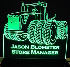 Tractor 506 (add your own text) Acrylic Lighted Edge Lit LED Sign / Light Up Plaque Full Size Made in USA