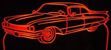 1960 Buick Lesabre Acrylic Lighted Edge Lit LED Sign / Light Up Plaque Full Size Made in USA
