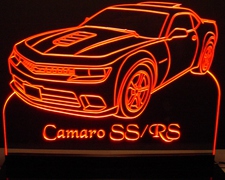 2015 Camaro RS/SS Acrylic Lighted Edge Lit LED Sign / Light Up Plaque Full Size Made in USA