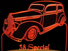 1938 Buick Special Sedan Acrylic Lighted Edge Lit LED Sign / Light Up Plaque Full Size Made in USA