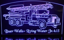 Mac Truck (add your own text) Acrylic Lighted Edge Lit LED Sign / Light Up Plaque Full Size Made in USA