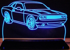 2010 Dodge Challenger Acrylic Lighted Edge Lit LED Sign / Light Up Plaque Full Size Made in USA