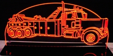Wrecker Tow Truck Rotator Garage Choose Your Text Acrylic Lighted Edge Lit LED Sign / Light Up Plaque Full Size Made in USA