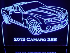 2013 Camaro 2SS Acrylic Lighted Edge Lit LED Sign / Light Up Plaque Full Size Made in USA