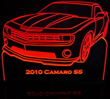2010 Camaro SS Acrylic Lighted Edge Lit LED Sign / Light Up Plaque Full Size Made in USA