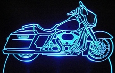 2011 Street Glide Touring Bike Acrylic Lighted Edge Lit LED Sign / Light Up Plaque Full Size Made in USA