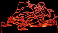 2007 Snowmobile . Acrylic Lighted Edge Lit LED Sign / Light Up Plaque Full Size Made in USA