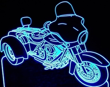 2011 Trike Motorcycle Acrylic Lighted Edge Lit LED Bike Sign / Light Up Plaque