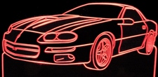1999 Camaro Hugger Acrylic Lighted Edge Lit LED Sign / Light Up Plaque Full Size Made in USA