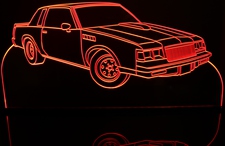 1986 Buick Grand National Acrylic Lighted Edge Lit LED Sign / Light Up Plaque Full Size Made in USA