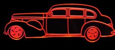 1937 Buick Acrylic Lighted Edge Lit LED Sign / Light Up Plaque Full Size Made in USA