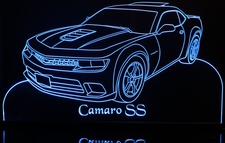 2015 Camaro SS Acrylic Lighted Edge Lit LED Sign / Light Up Plaque Full Size Made in USA