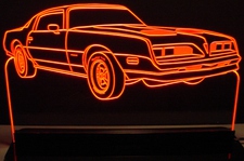 1977 Firebird Acrylic Lighted Edge Lit LED Sign / Light Up Plaque Full Size Made in USA