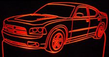 2006 Charger RT Daytona Acrylic Lighted Edge Lit LED Sign / Light Up Plaque Full Size Made in USA