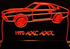 1964 Chevy Van Edge Lit Lighted Sign 12/" LED Plaque 64 Mirr Made in USA